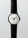 SK02 / SS SILVER MIRROR FINISH / WHITE DIAL / BLACK CORDOVAN LEATHER |  sazare公式ストア