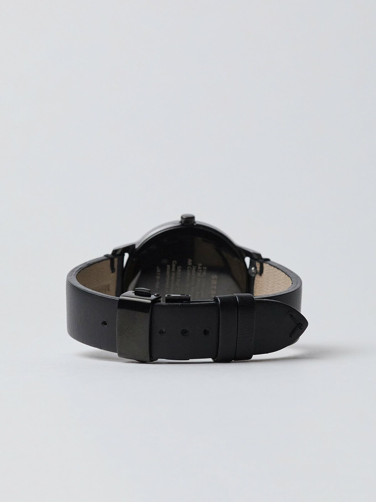 SS BLACK HONING FINISH / WHITE DIAL /BLACK D BUCKLE BLACK