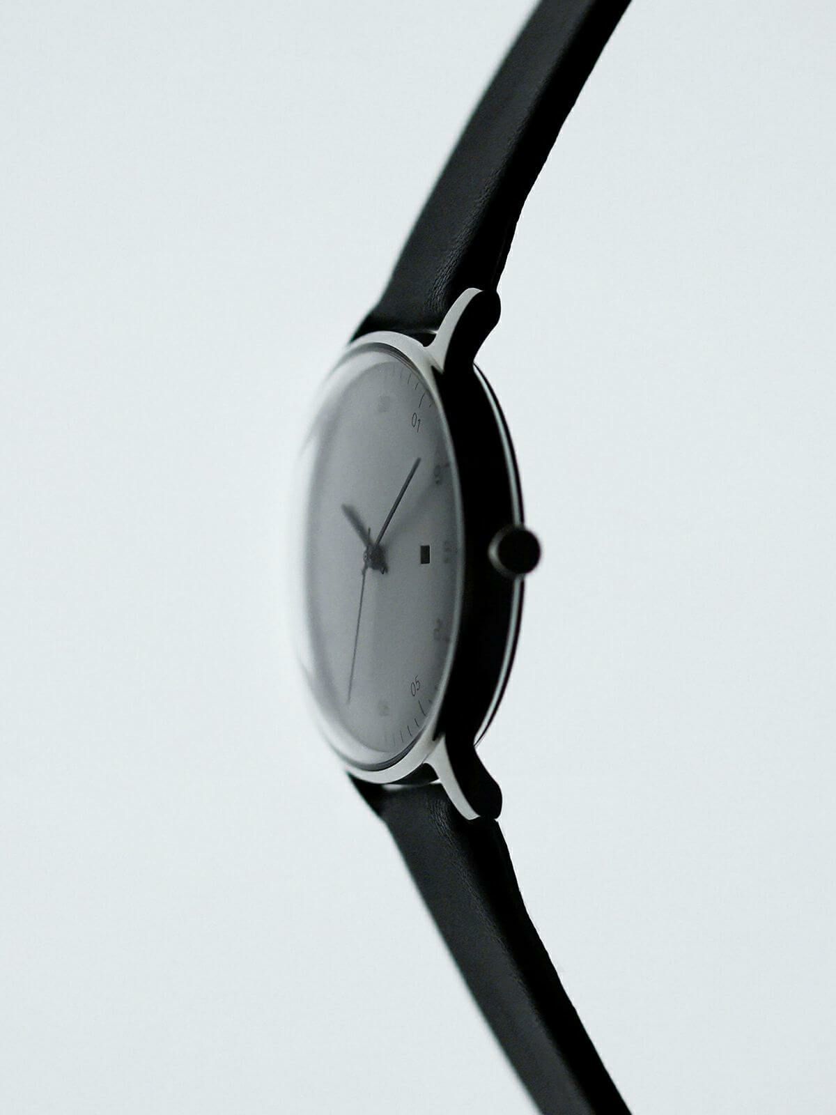 SK01 / SS BLACK MIRROR FINISH / BLACK DIAL / BLACK MESH | sazare